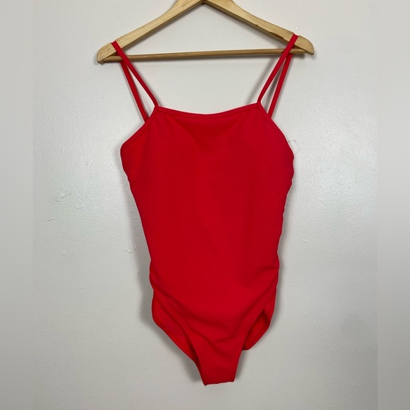 NWOT WILO THE LABEL HOT PINK RIBBED ONE PIECE SWIMSUIT - Picture 5 of 10